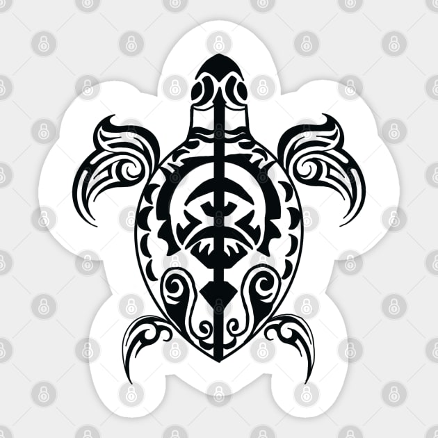 Sea turtle tribal Sticker by RayRaysX2